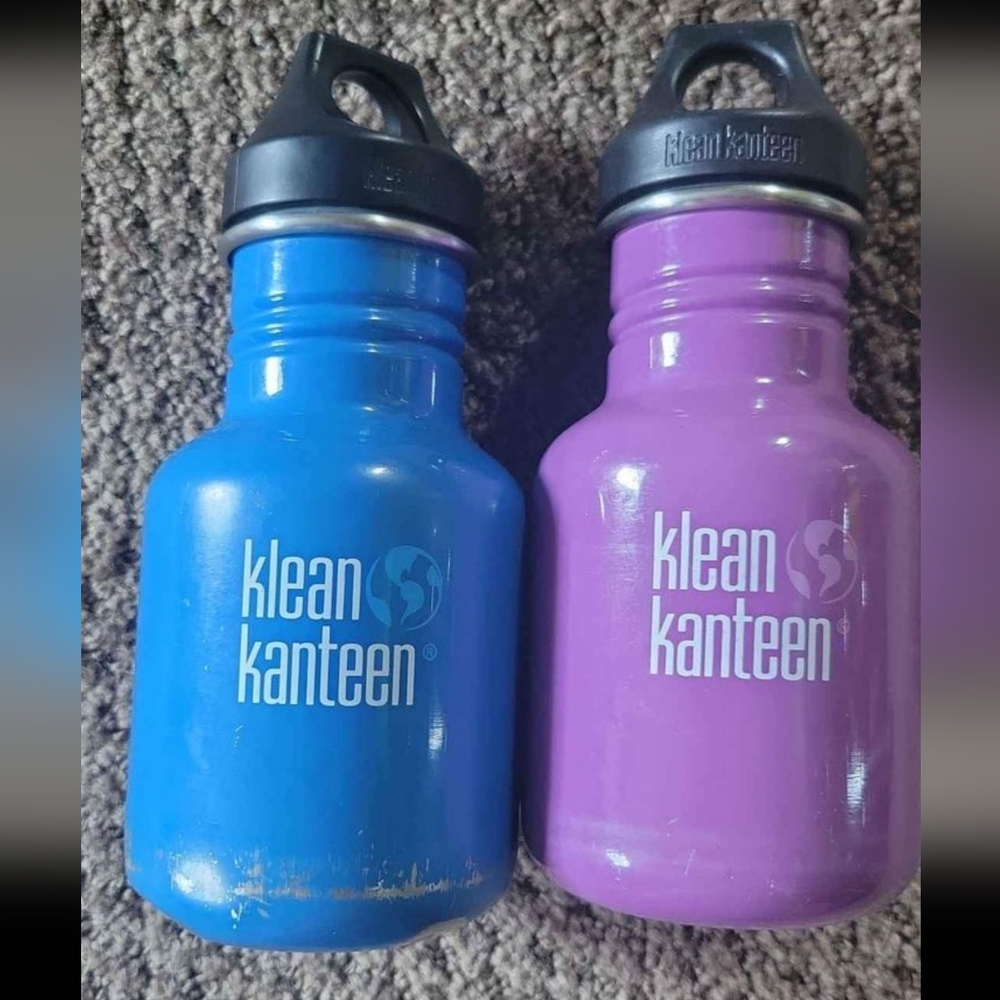 Klean Kanteen Water Bottles with lid- 12oz